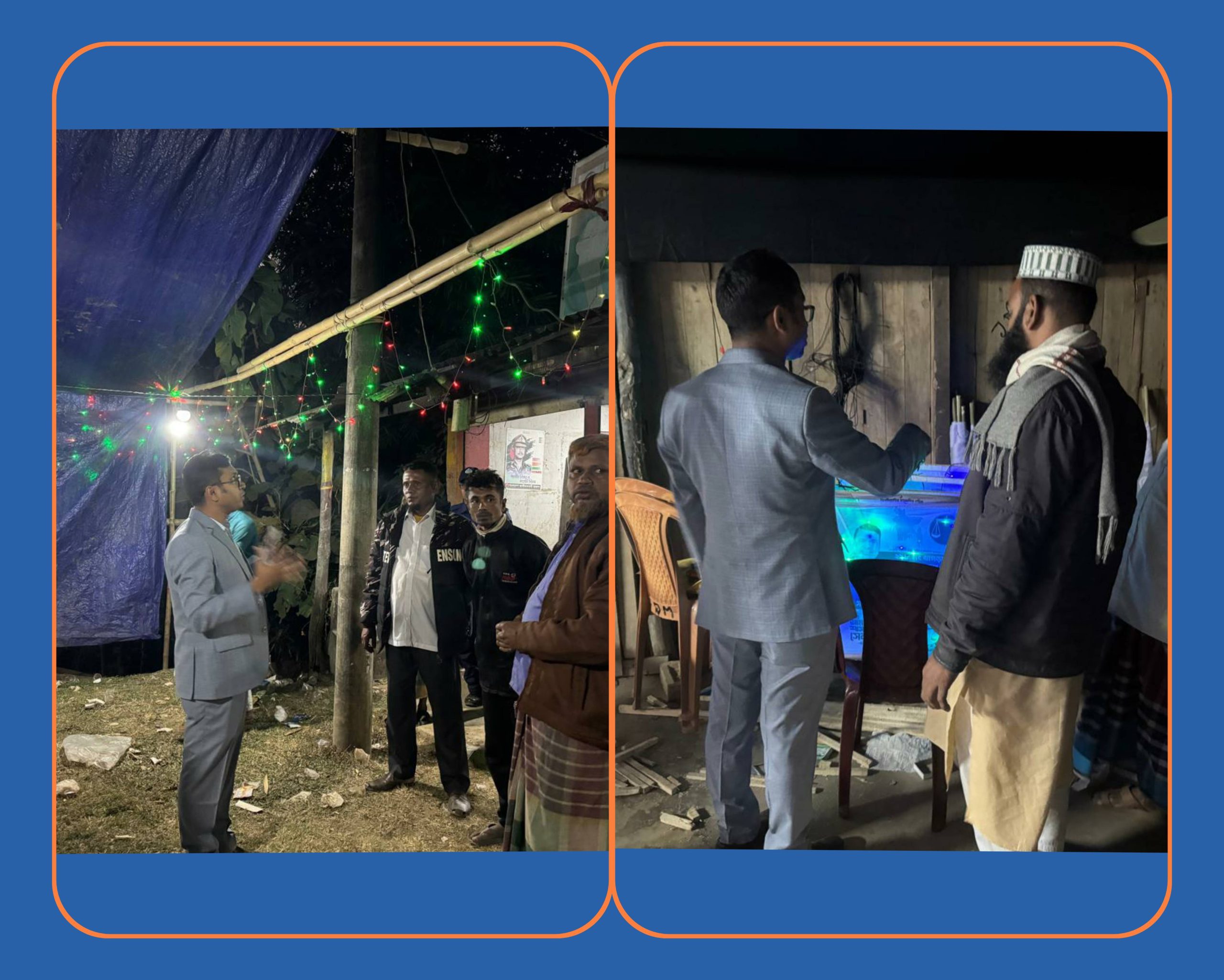 রামগড়ে নির্বাচনী প্রচারণায় আলোকসজ্জা; মোবাইল টিমের জরিমানা